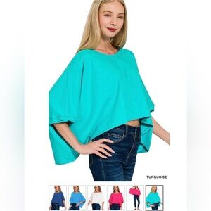 019 - Zenana Outfitters Short Sleeve Loose Fit Tee multiple colors